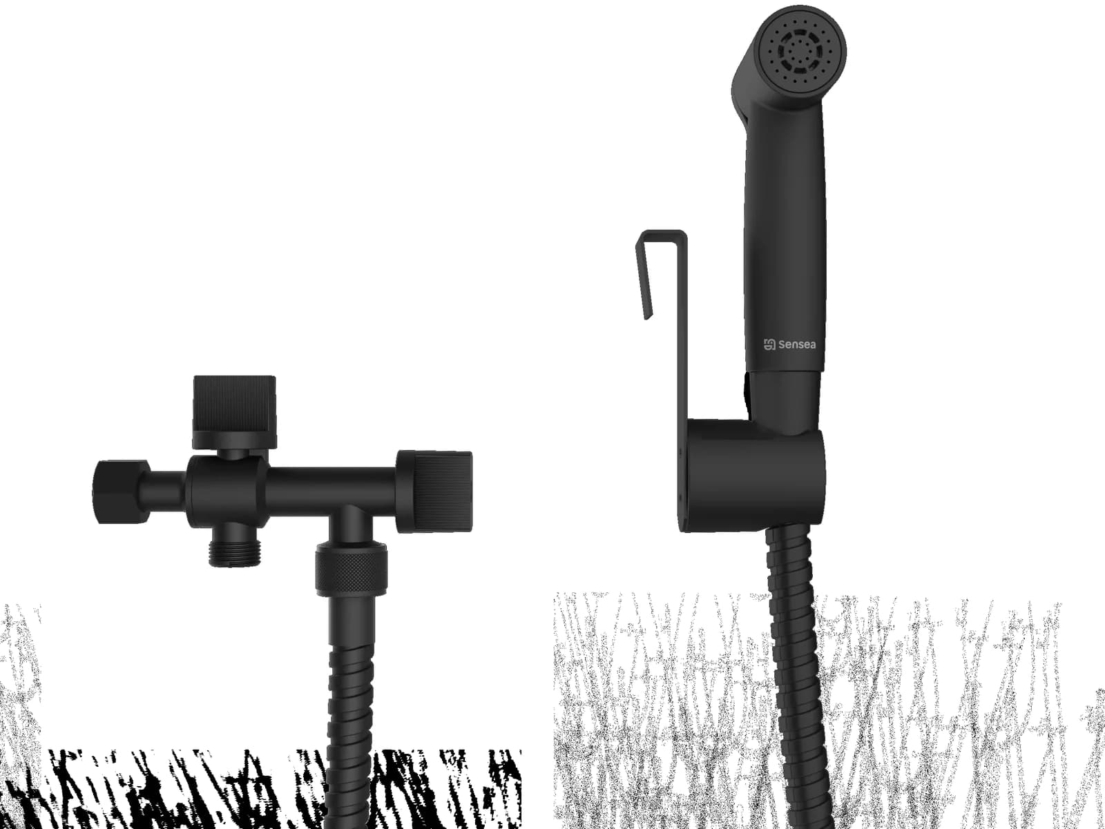 Kit De Higiene De Banho Preto Sensea Essential