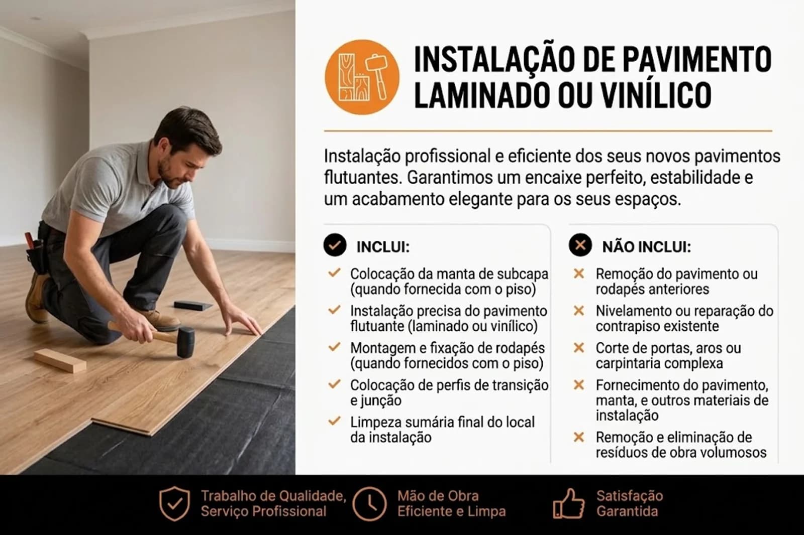 Instalação De Pavimento Laminado