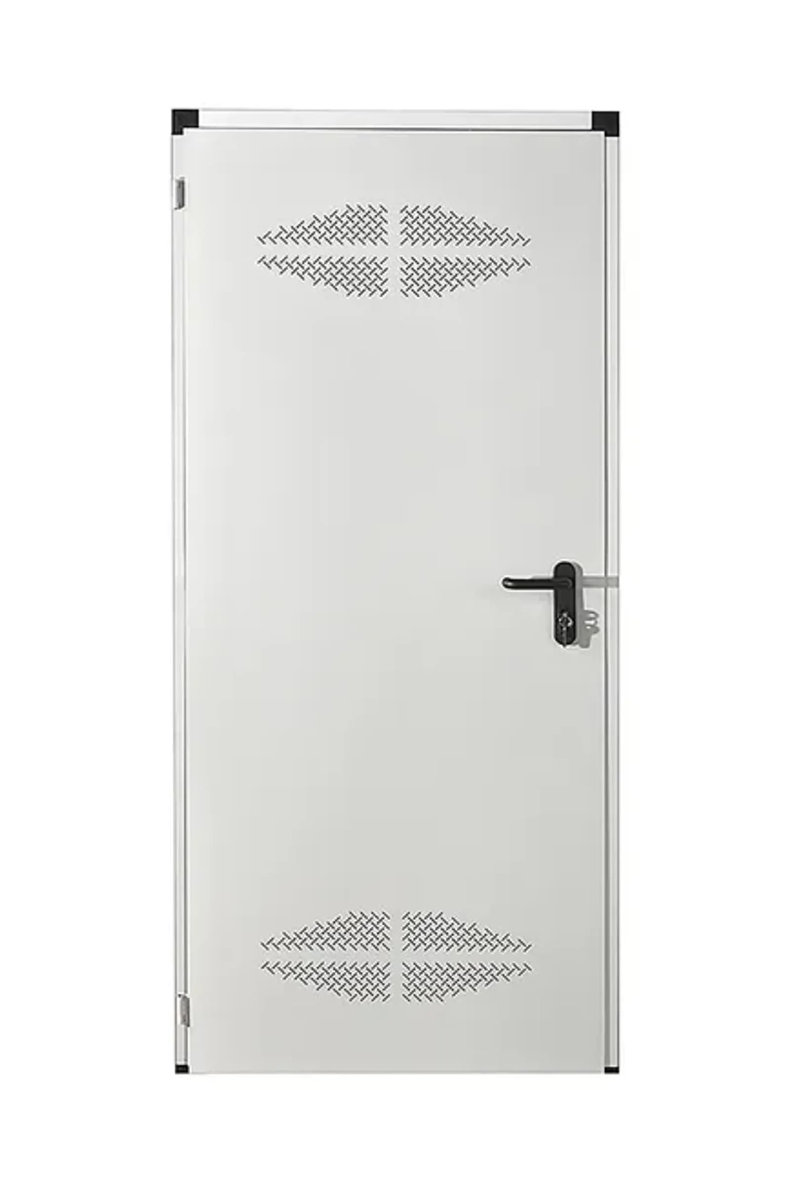 Porta De Serviço Galvanizada Branca Reversível 200x70cm