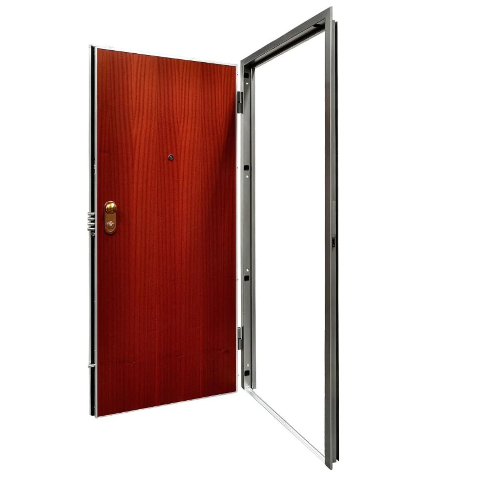 Porta Blindada Sil Sapelly E Branca Direita