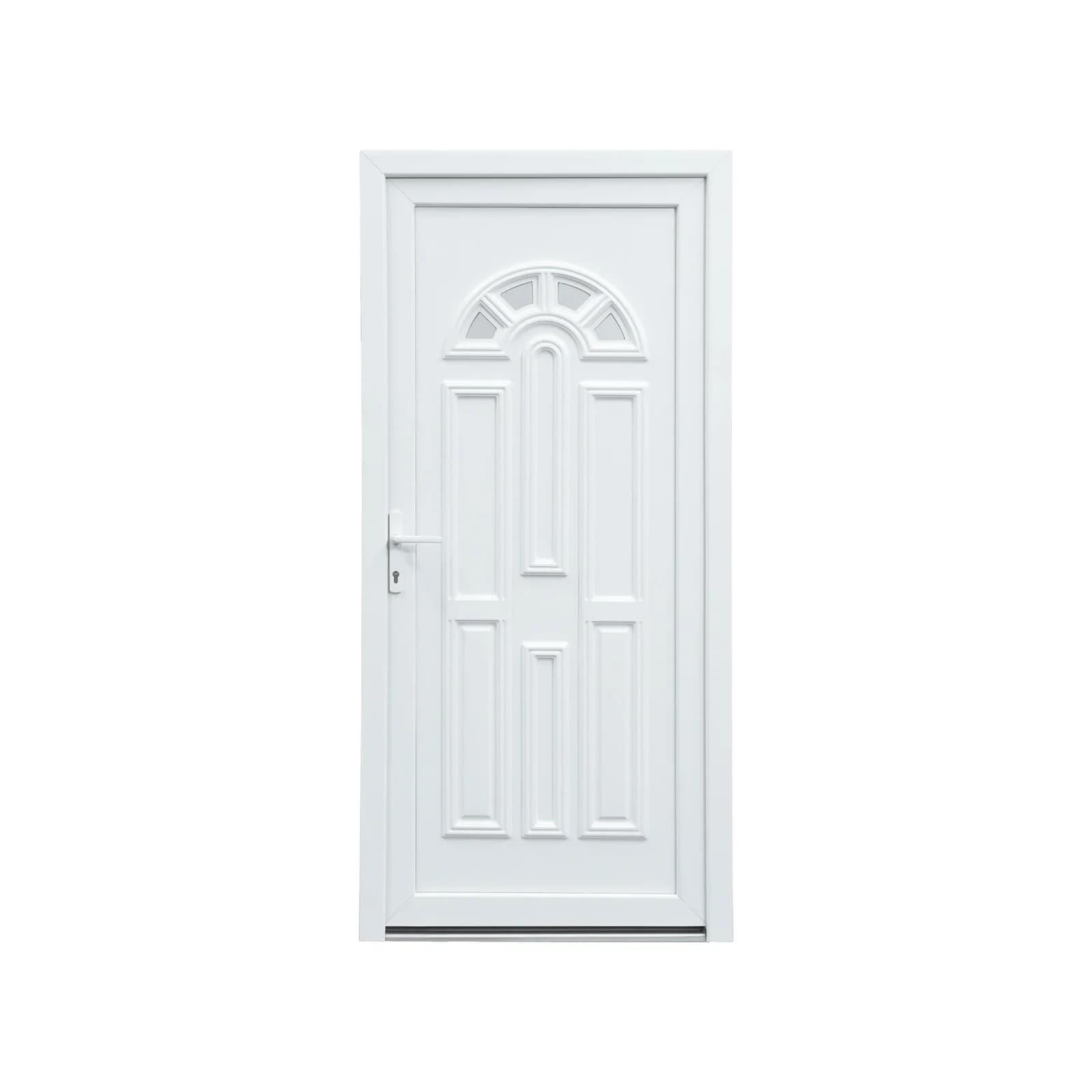 Porta Entrada Pvc 2 Almofadas Branca Esquerda