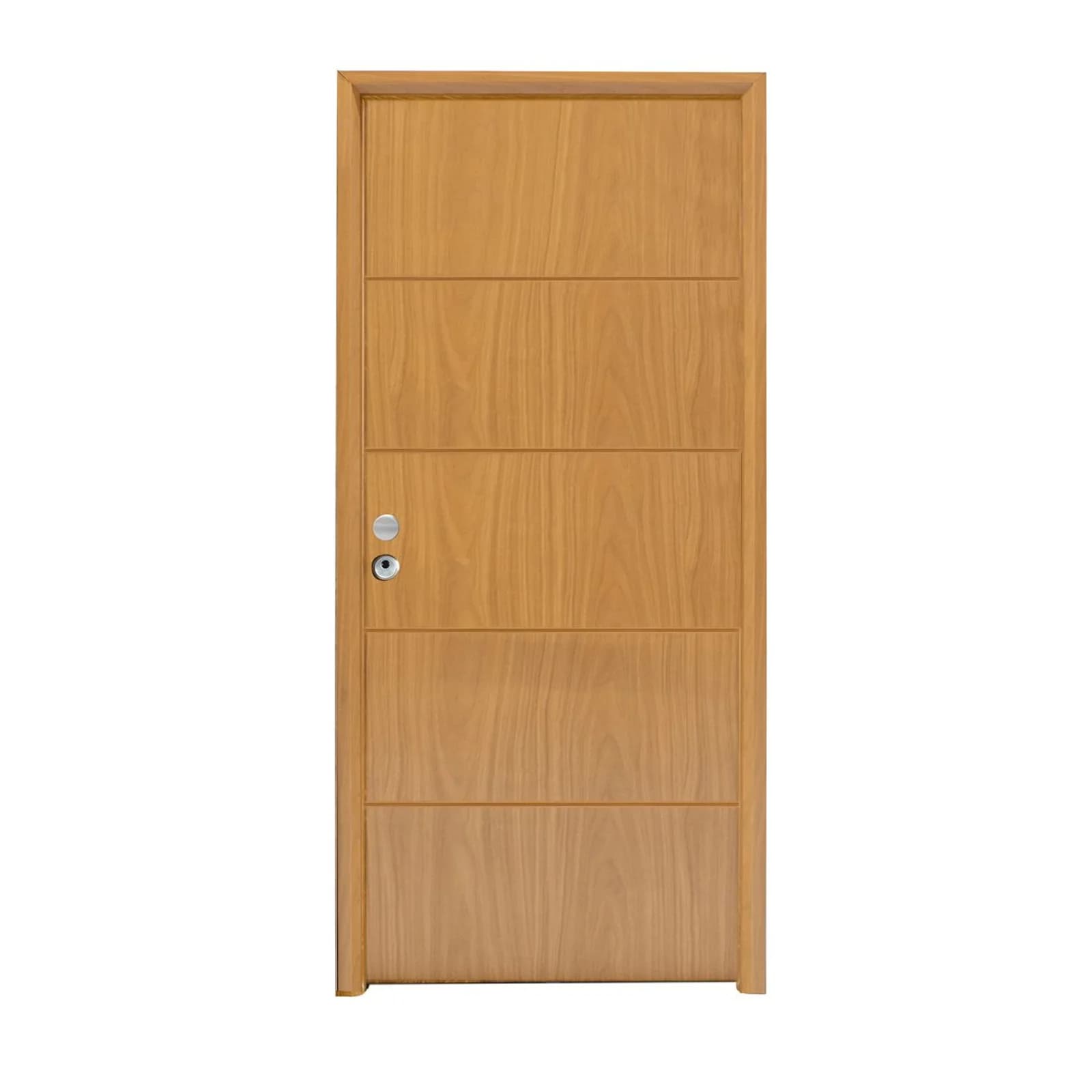 Porta Metal Exterior 3 Pontos Vt5 Carvalho Direita