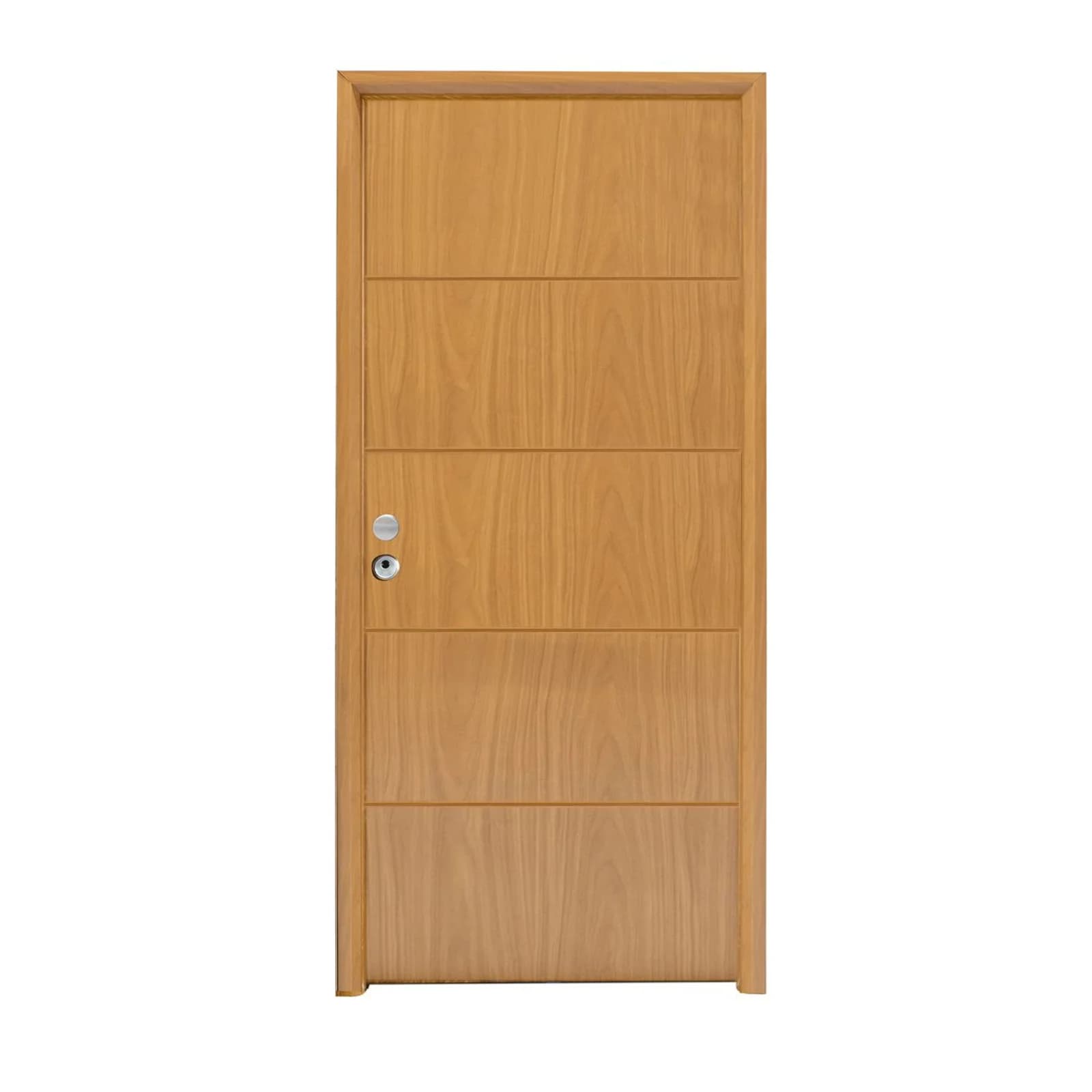 Porta Metal Exterior 3 Pontos Vt5 Carvalho Direita