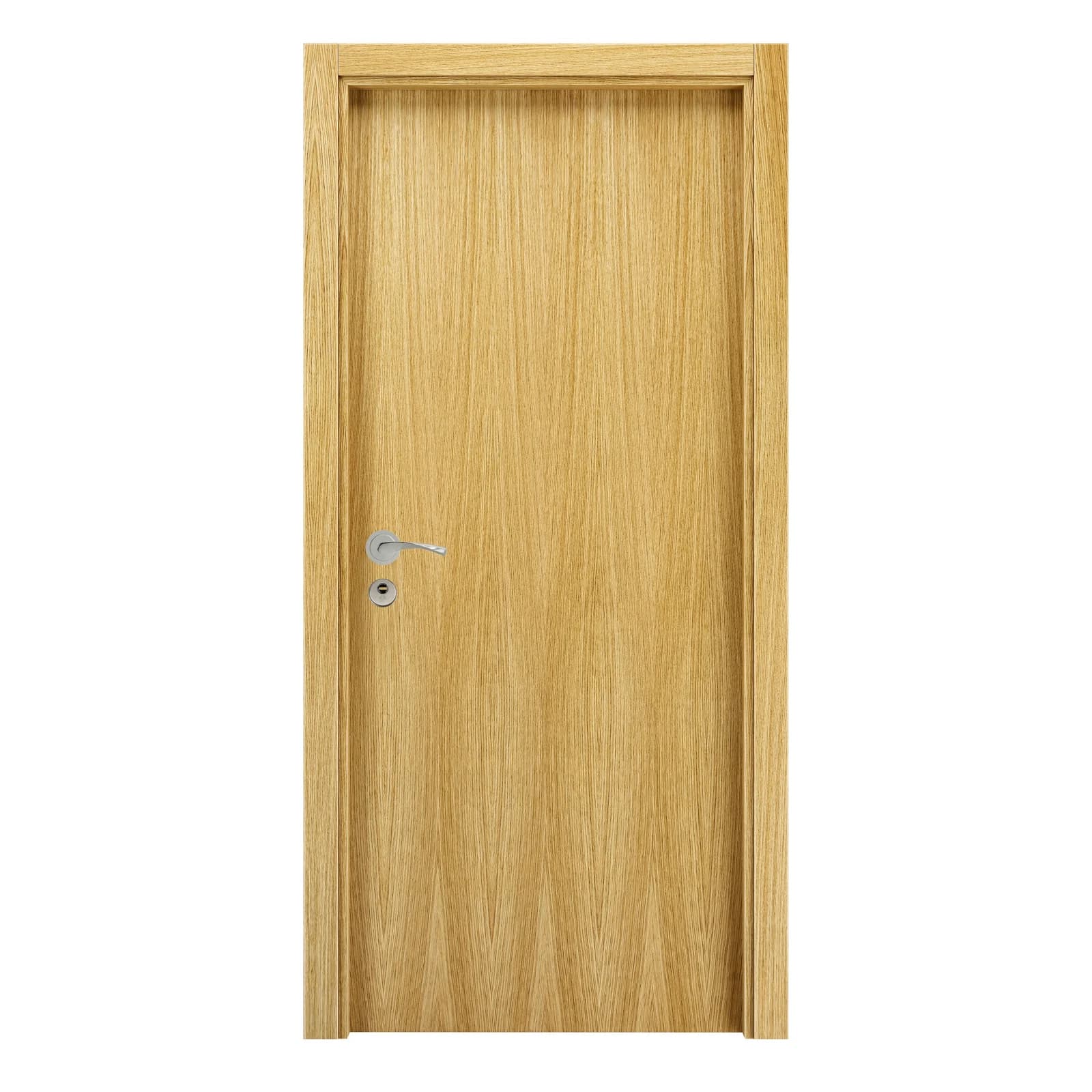 Bloco De Porta Carvalho Envernizado Lisa Direita