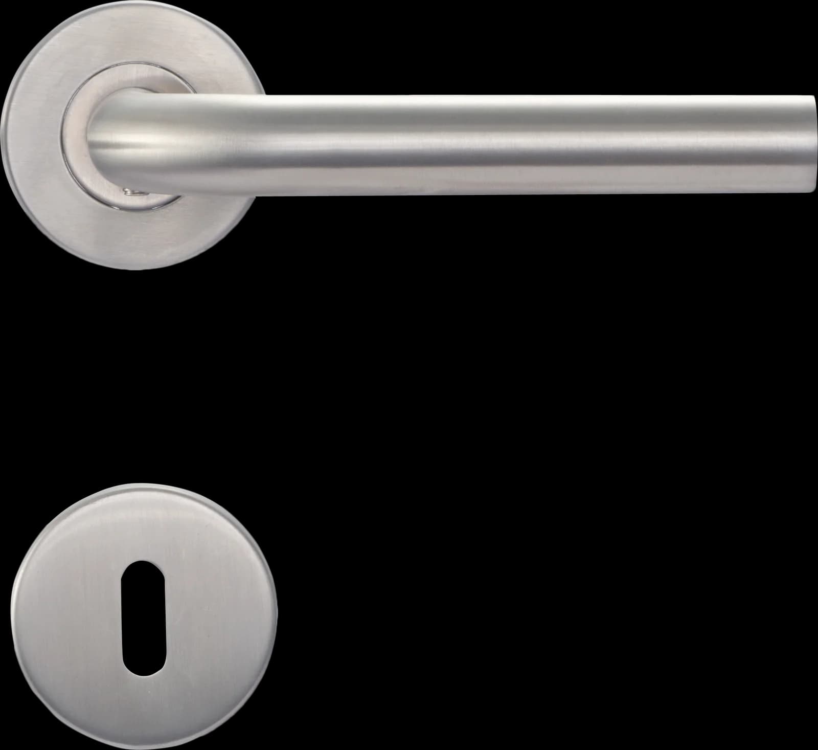 Puxador De Porta Inspire Em Aço Inox Prateado Escovado