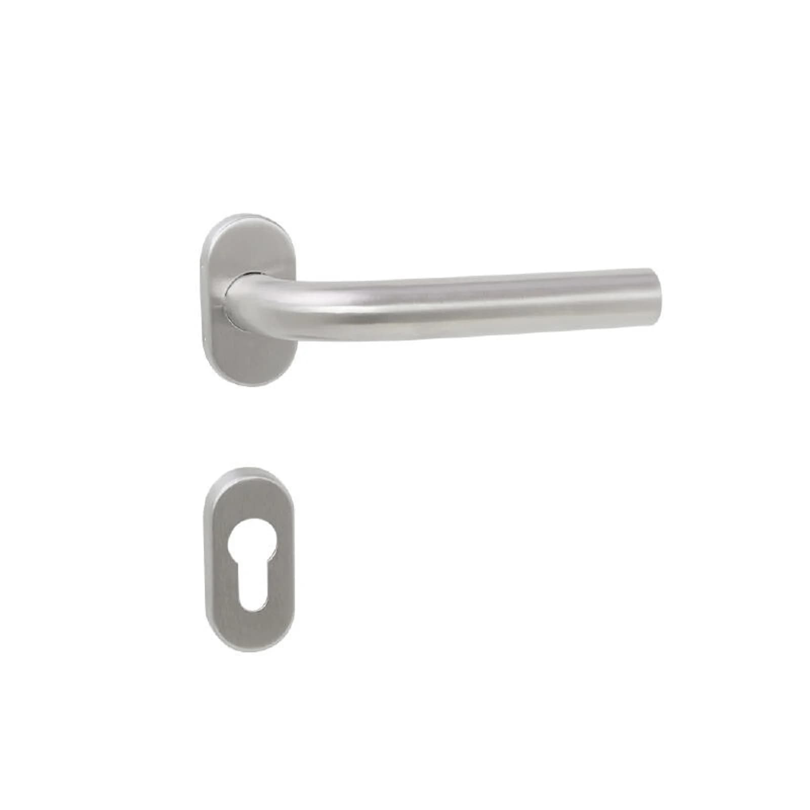 Puxador De Porta Exterior Com Espelho Inox 8502