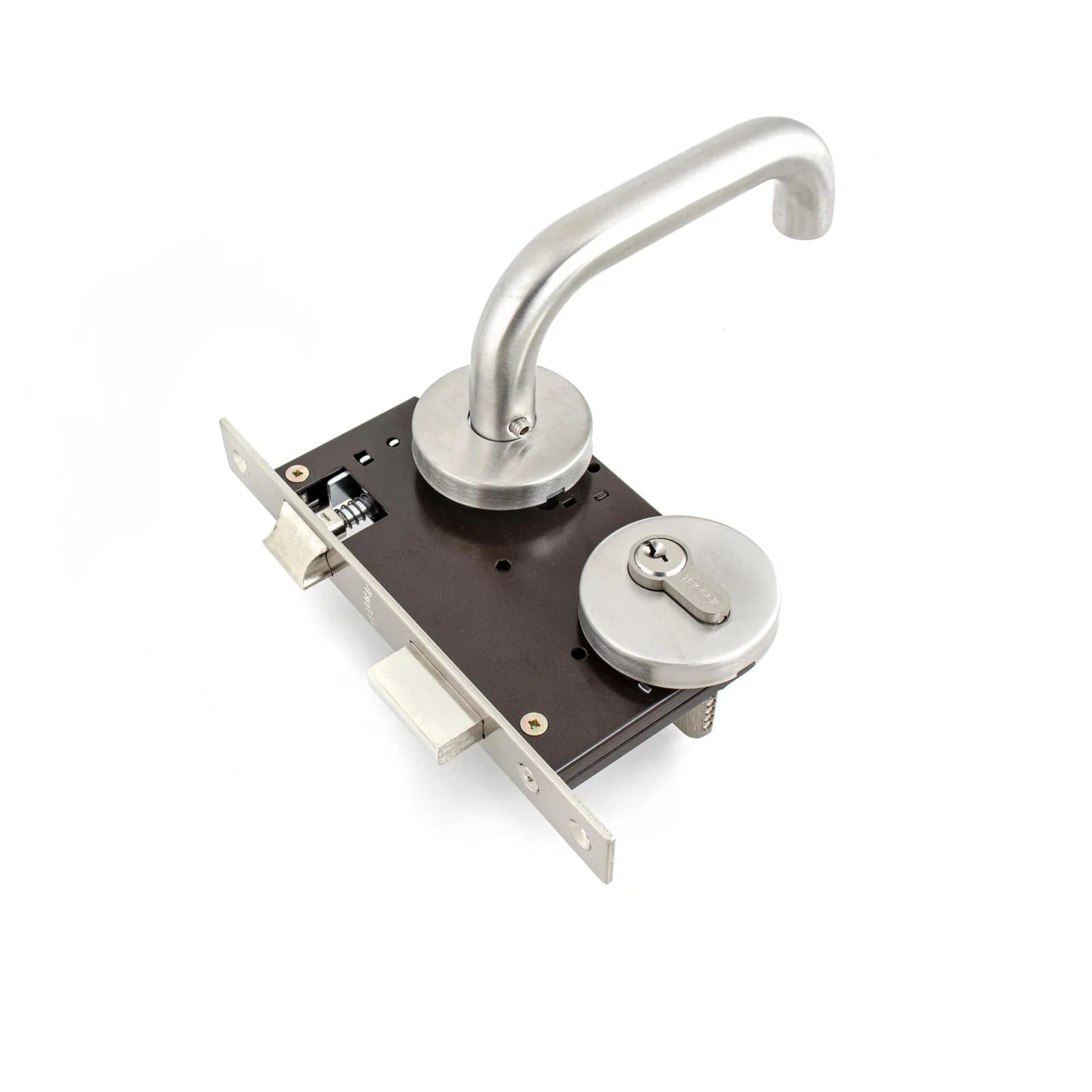 Puxador Roseta Com Fechadura 2003/725 Inox