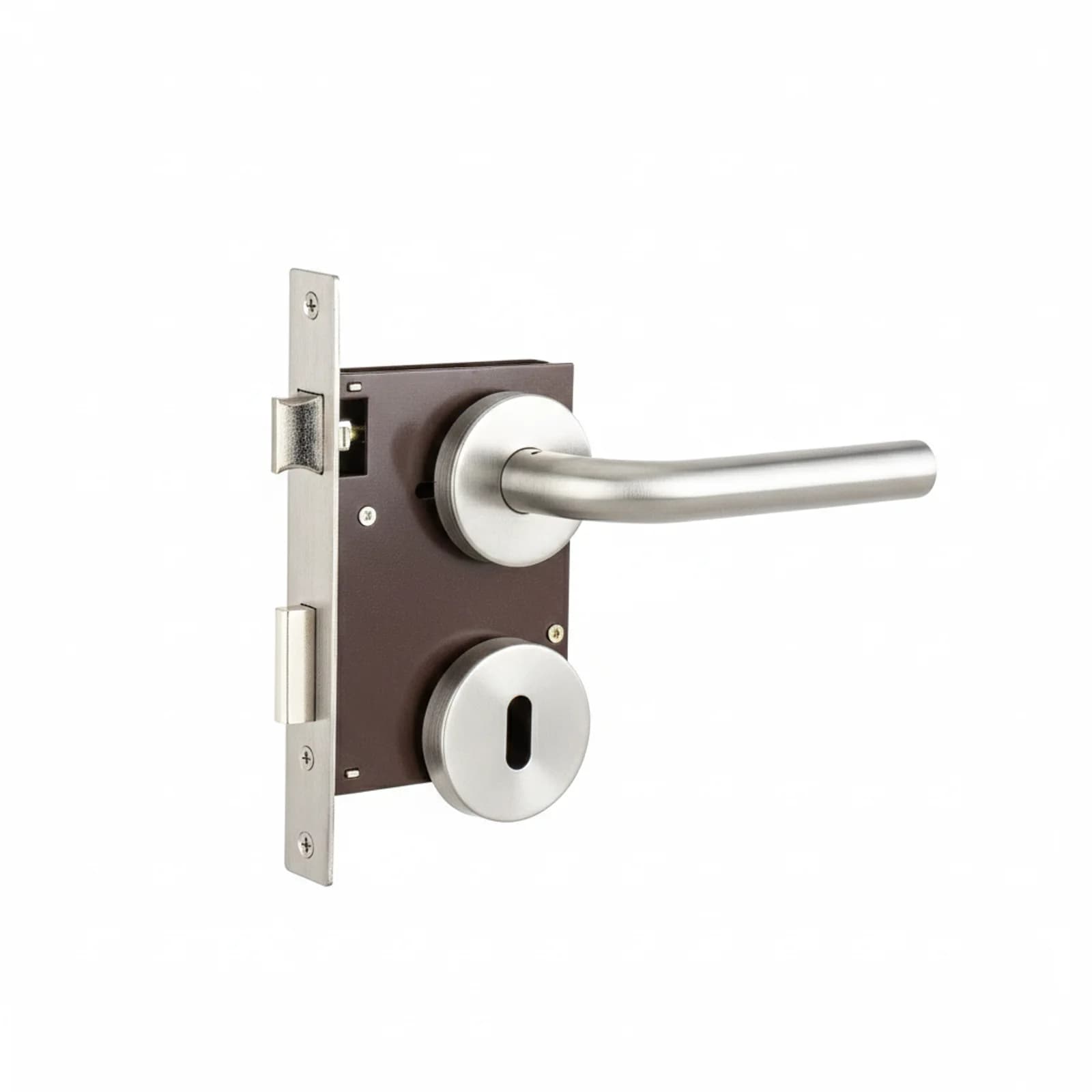 Puxador Roseta Com Fechadura 2003d Inox