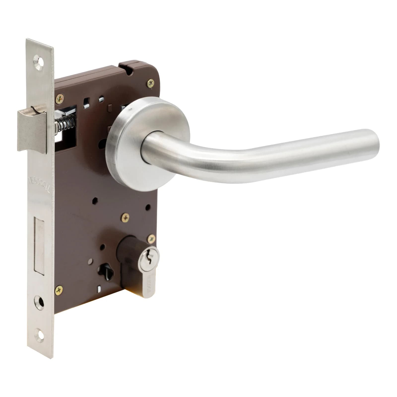 Puxador Roseta Com Fechadura 2003e/725 Inox