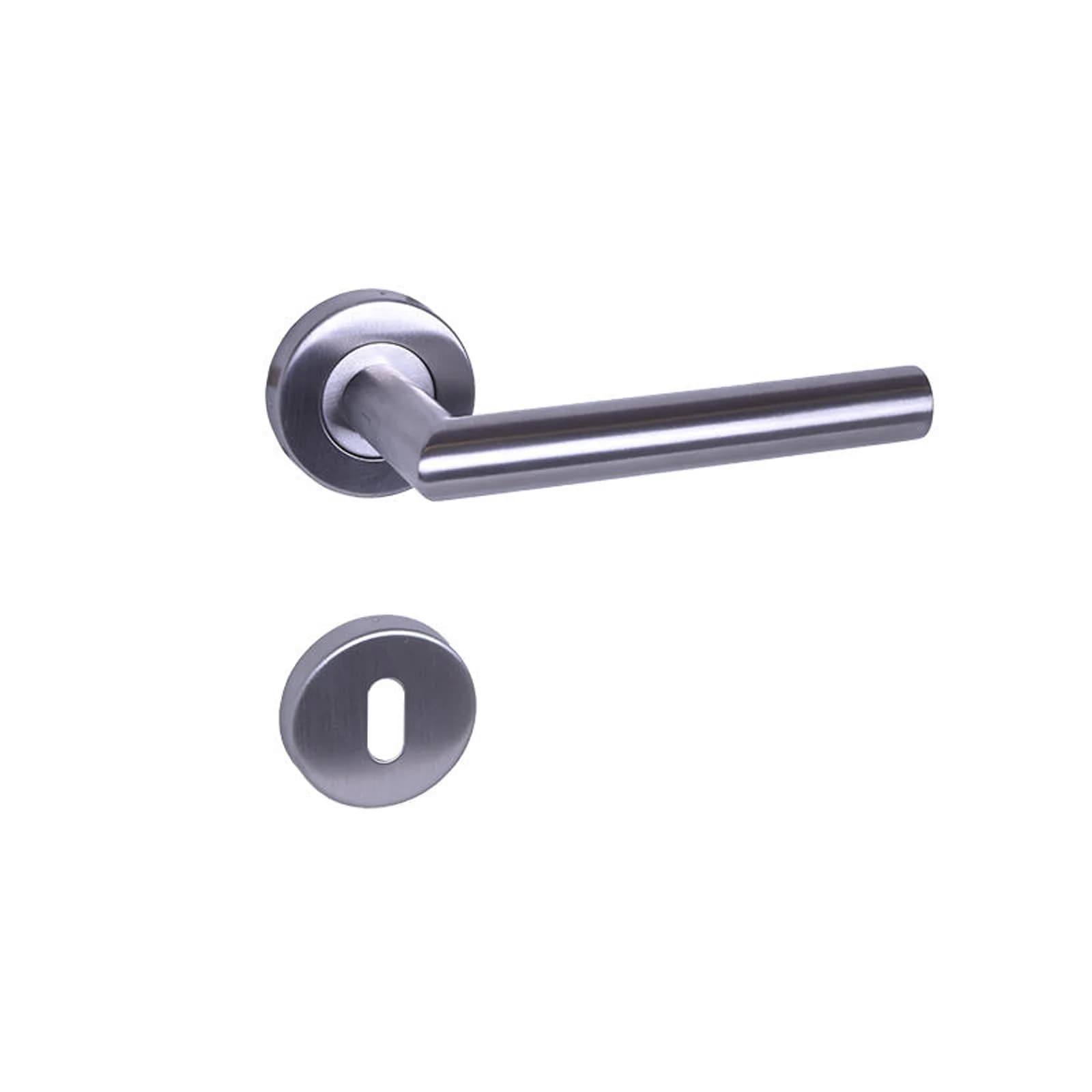 Puxador Roseta Redondo Inox Modelo 8001